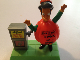 Treehouse of Horror Burger King Toy Light-up Apu as Pumpkin