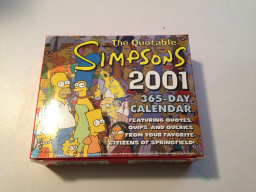 2001 Desk Calendar