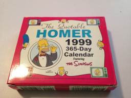 1999 Desk Calendar