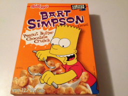 Cereal - Bart Simpson Peanut Butter Chocolate Crunch (box only)