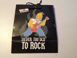 Gift Bag - Medium - Homer - Never Too Old to Rock