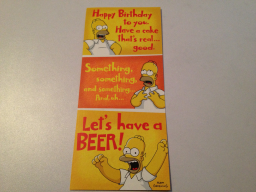 Birthday Card - Homer