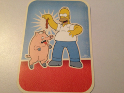 Birthday Card - Homer w/ Pig