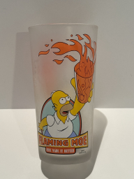 Flaming Moe Pint Glass